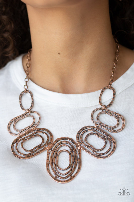 Paparazzi Empress Impressions - Copper Necklace 