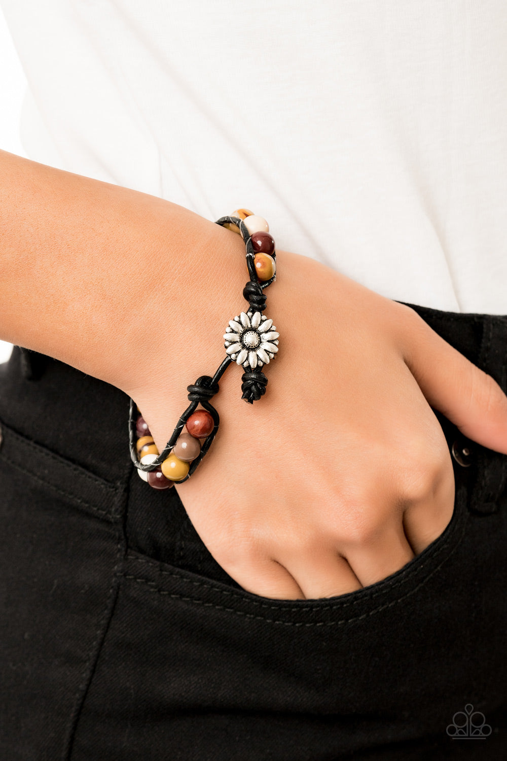 Paparazzi Daisy Guru - Yellow Urban Bracelet 