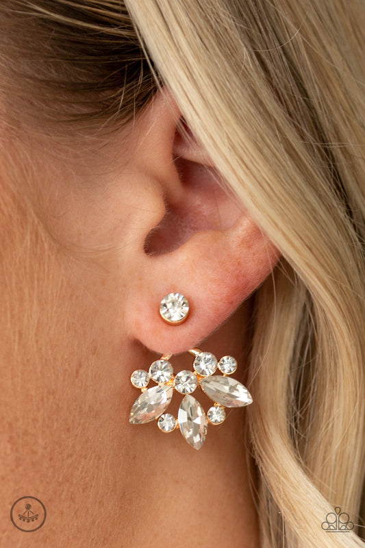 Crystal Constellations - Gold Post Earrings