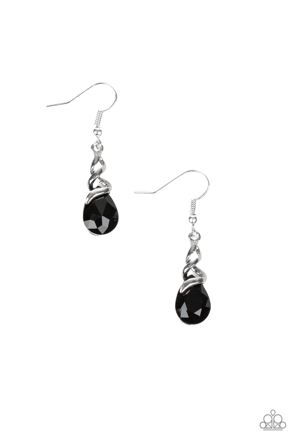 Paparazzi Totally Timeless - Black Earrings 