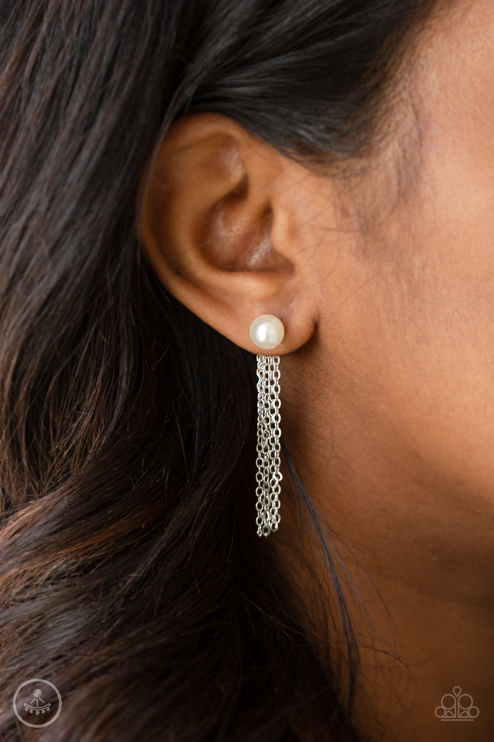 Rebel Refinement - White Earrings 