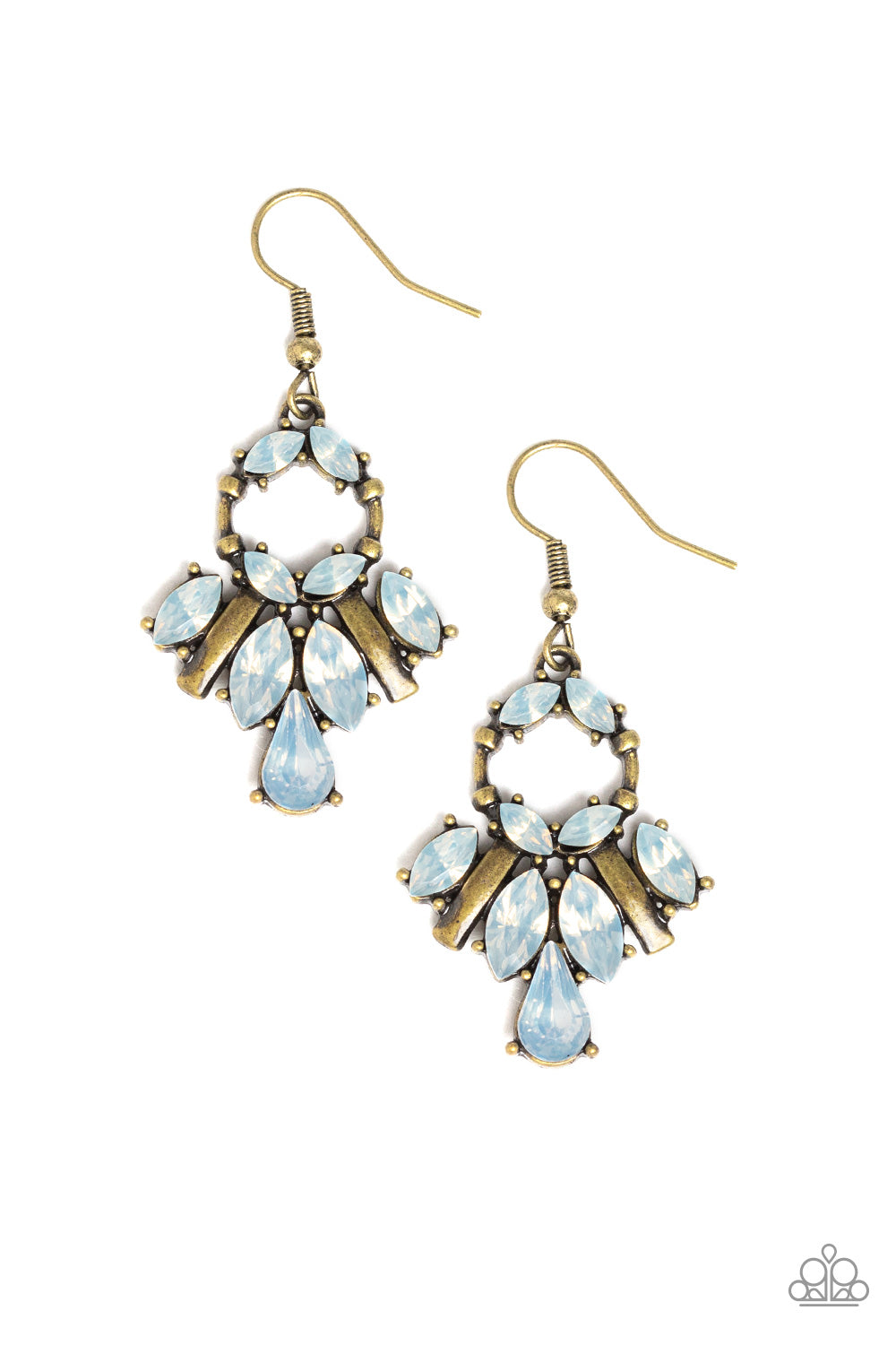 Glowing Allure - Brass Earrings 