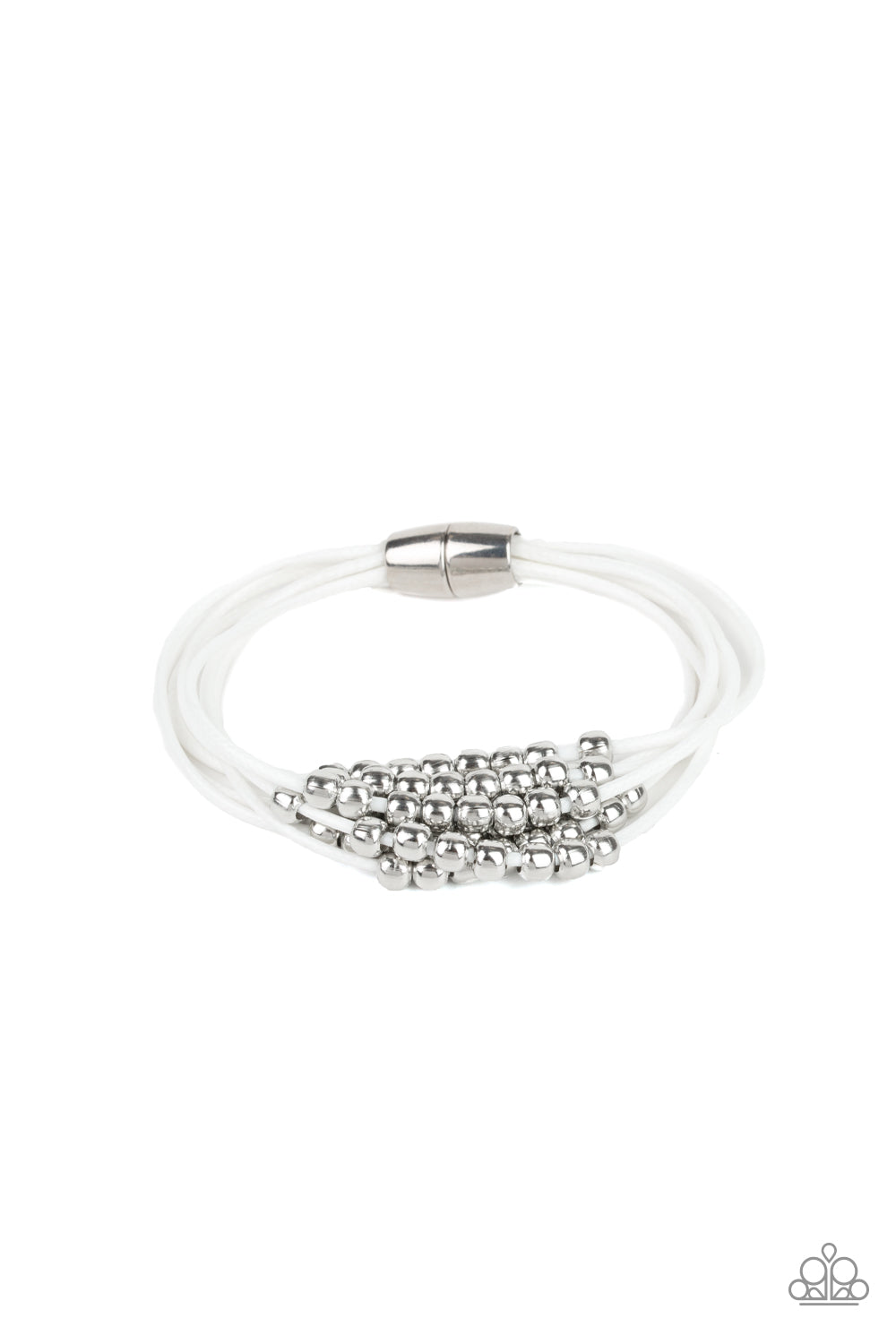 Paparazzi Mega Magnetic - White Bracelet 