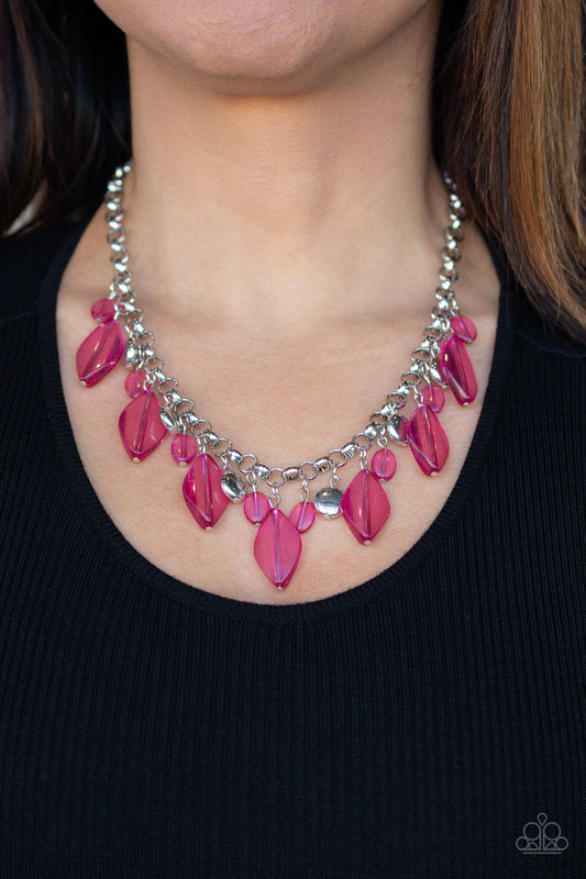 Malibu Ice - Pink Necklace 