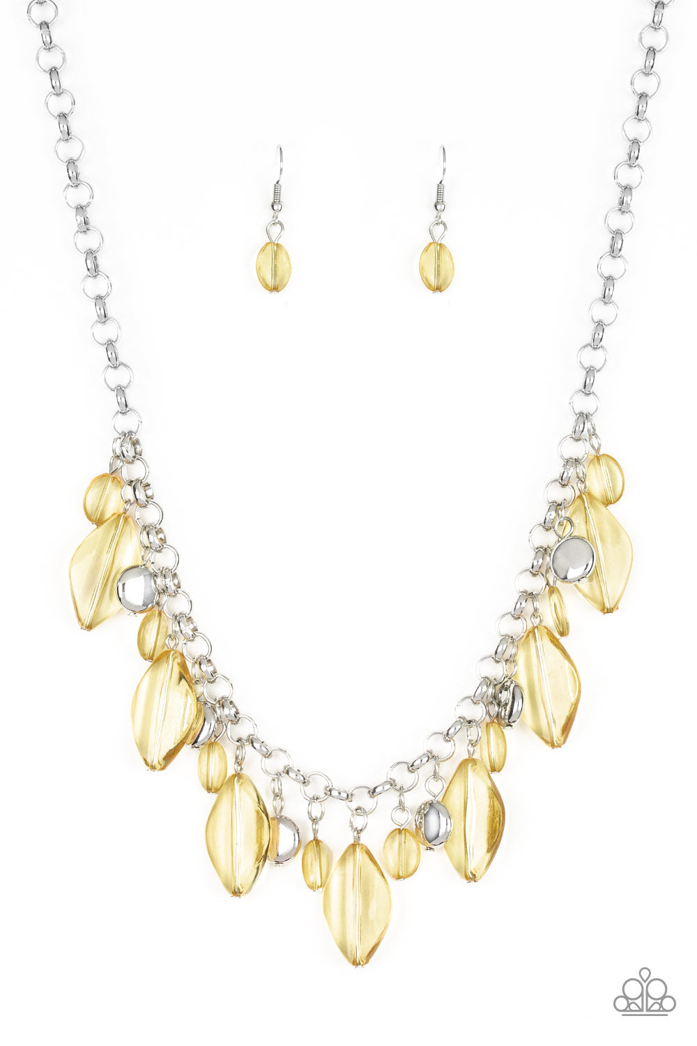 Paparazzi Malibu Ice - Yellow Necklace 