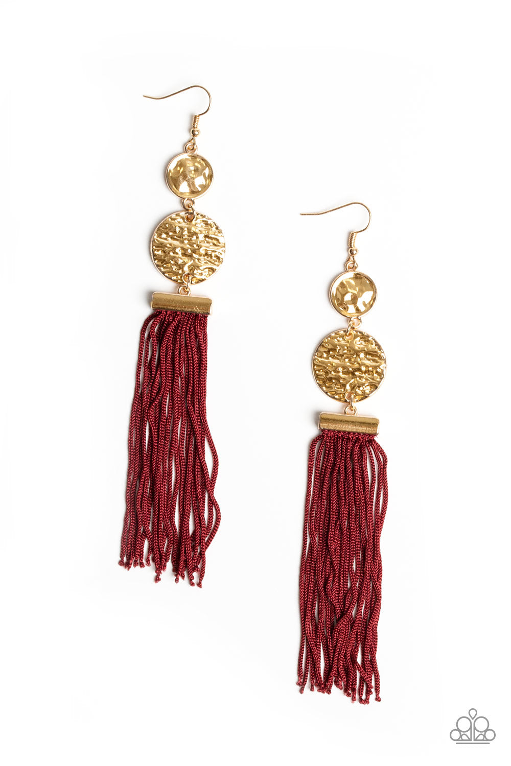 Lotus Gardens - Red Earrings 