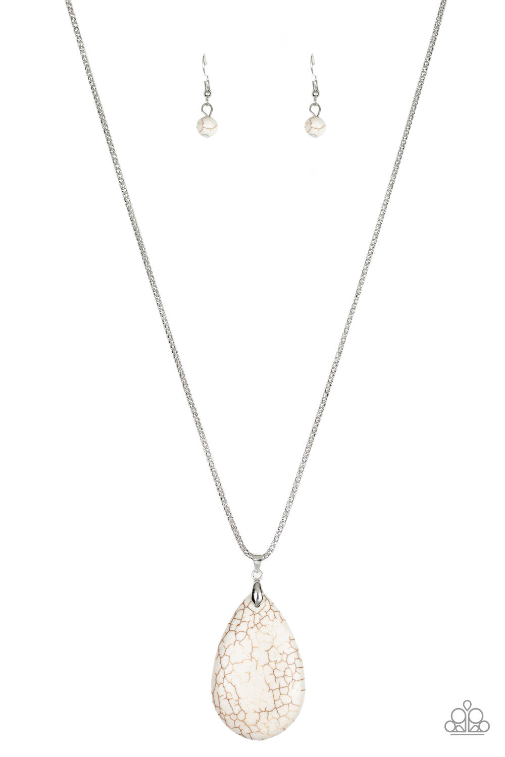 Paparazzi Sedona Sandstone - White Necklace 