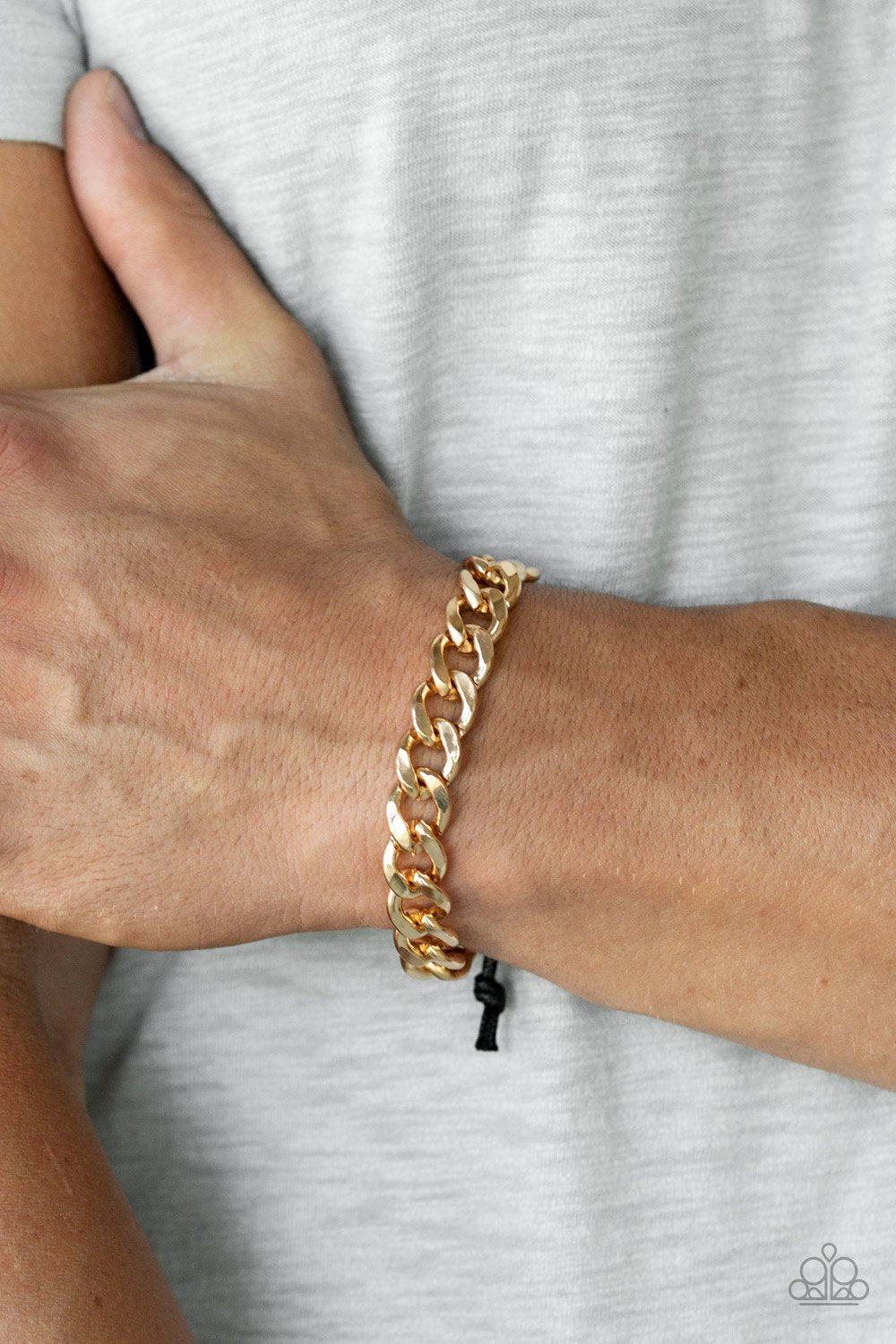 Paparazzi Renegade - Gold Urban Bracelet 