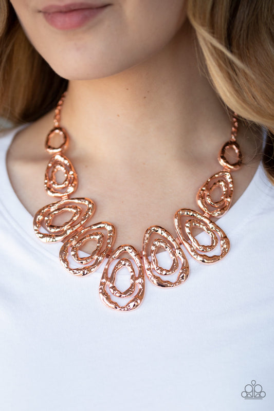 Paparazzi Terra Couture - Copper Necklace 