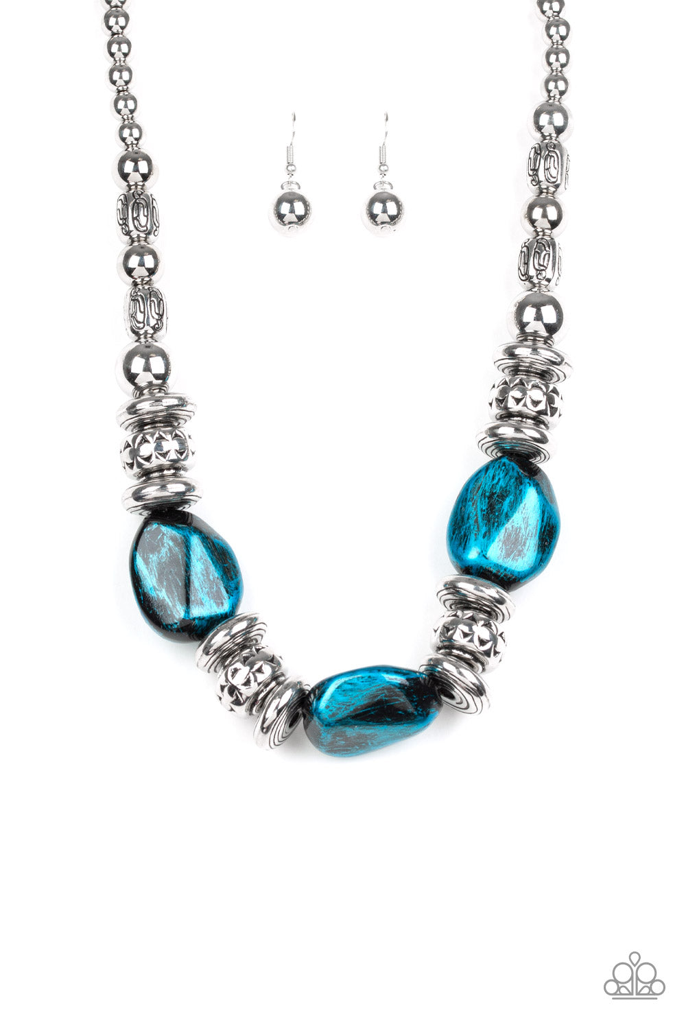 Colorfully Confident - Blue Necklace 