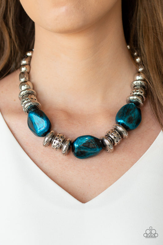 Colorfully Confident - Blue Necklace 