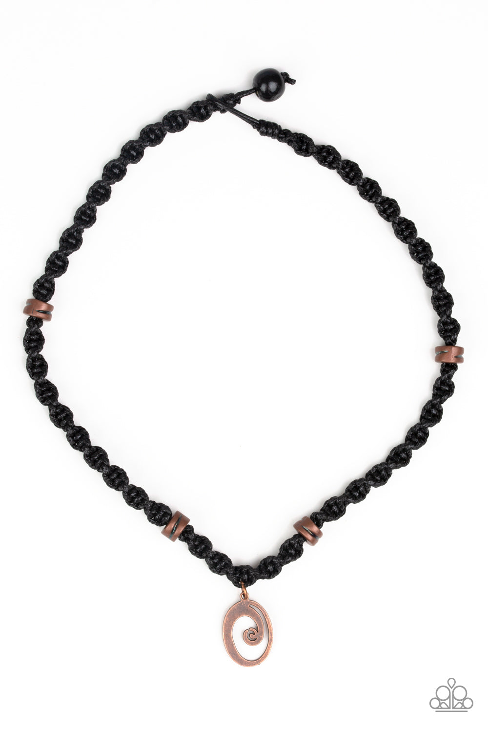 Paparazzi Surfer Spiral - Copper Urban Necklace 