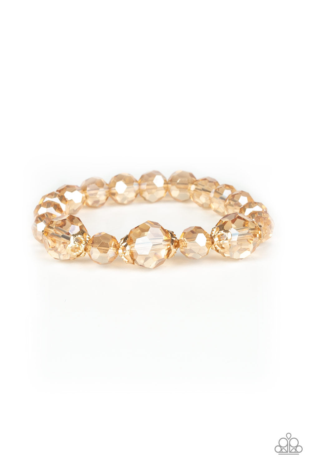 Paparazzi Crystal Collision - Gold Bracelet 