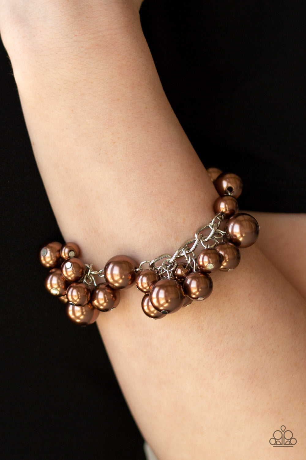 Girls In Pearls - Brown Bracelet 