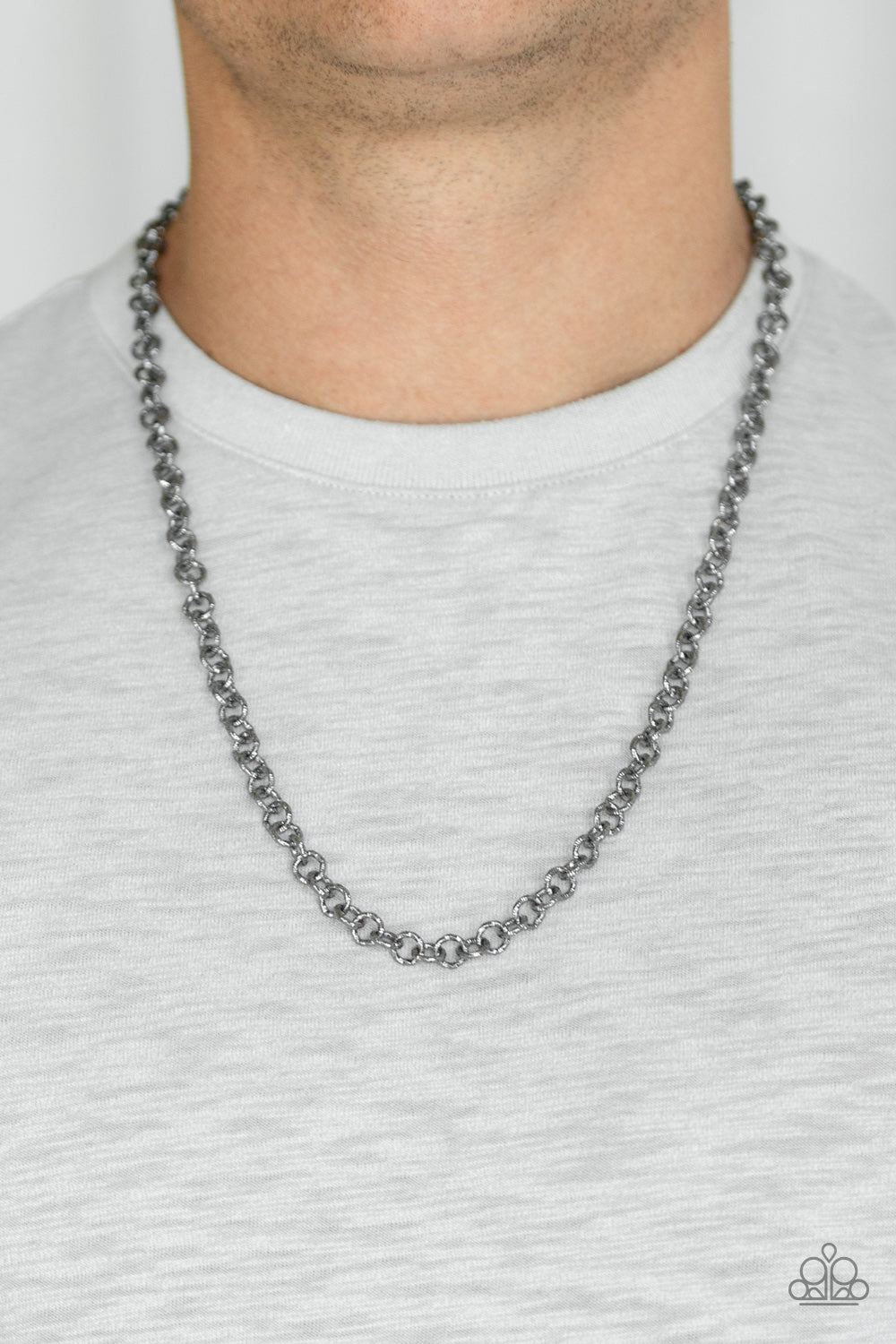 Courtside Couture - Black Urban Necklace 