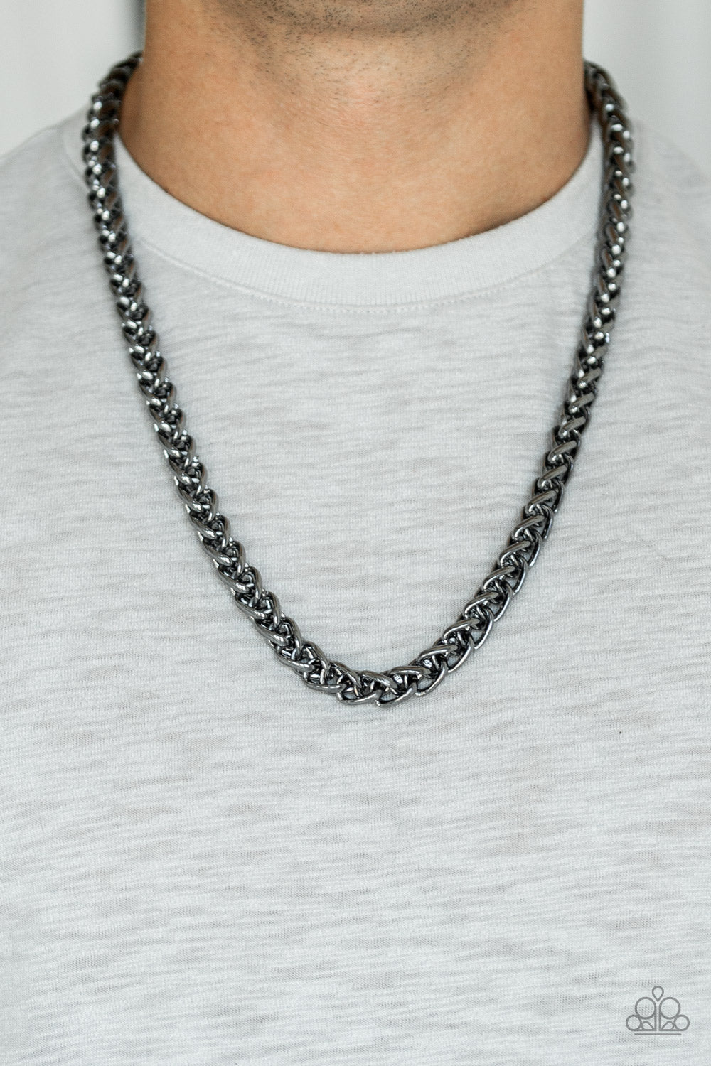 Paparazzi Big Talker - Black Urban Necklace