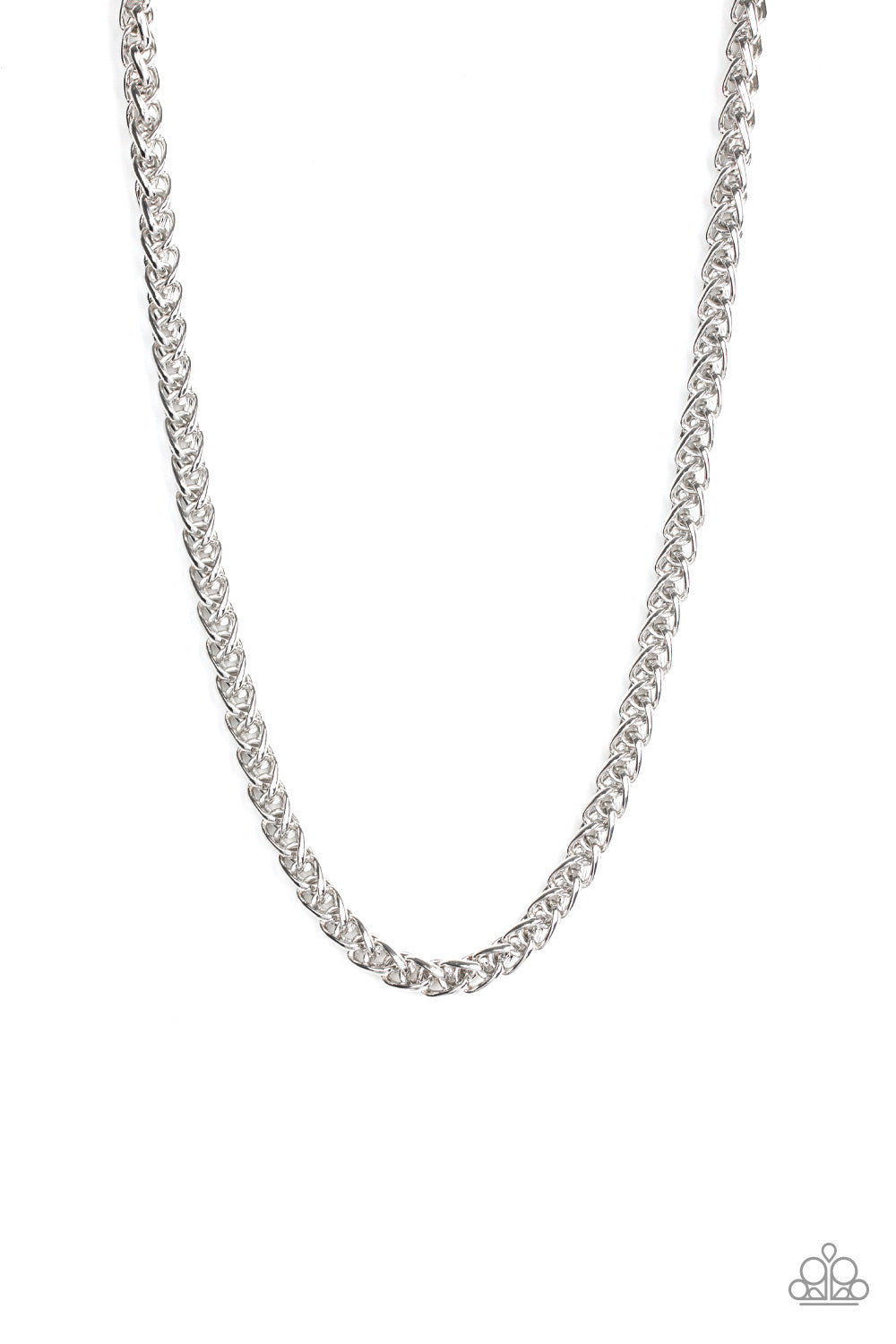 Paparazzi Big Talker - Silver Chain Necklace