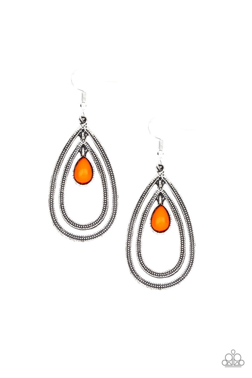 Drops of Color - Orange Earrings