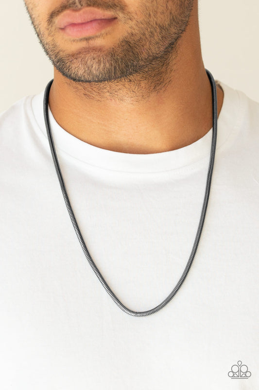 Paparazzi Victory Lap - Black Urban Necklace