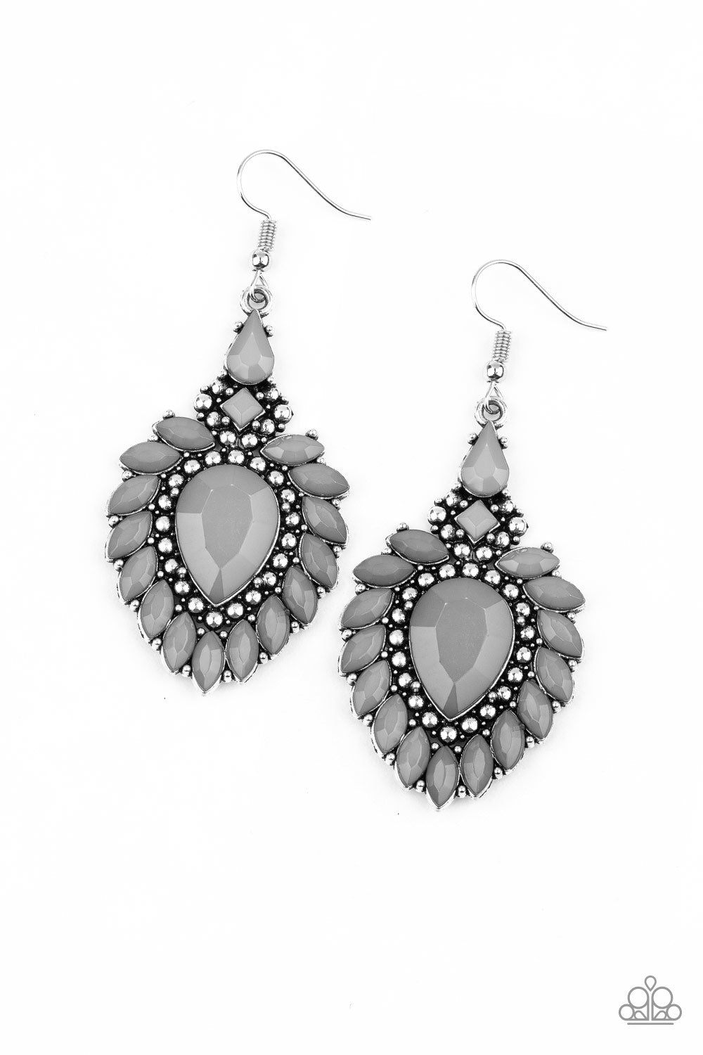 Paparazzi The LIONESS Den - Silver Earrings 