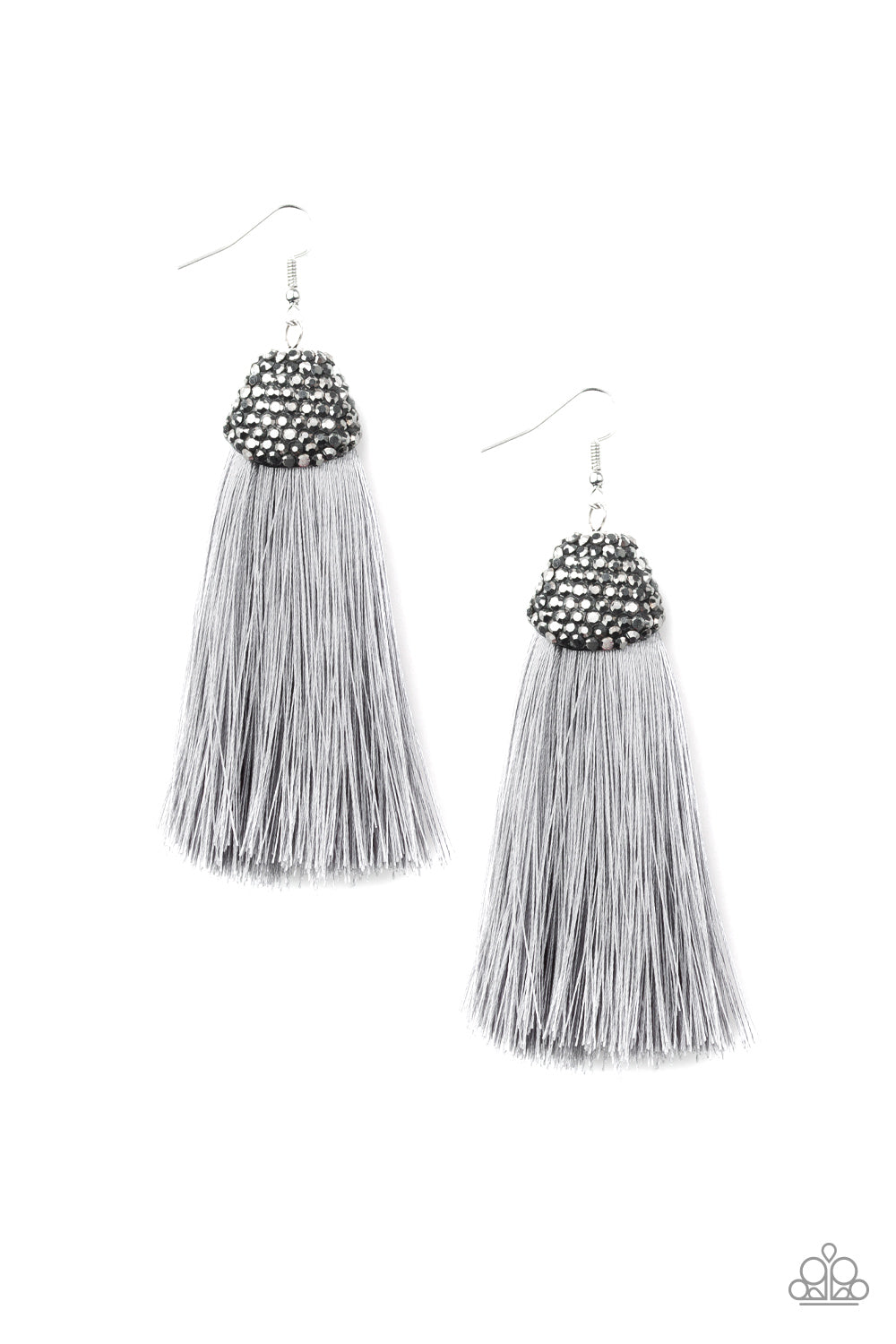 Paparazzi Razzle Riot - Silver Earrings 