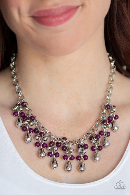 Travelling Trendsetter - Purple Necklace