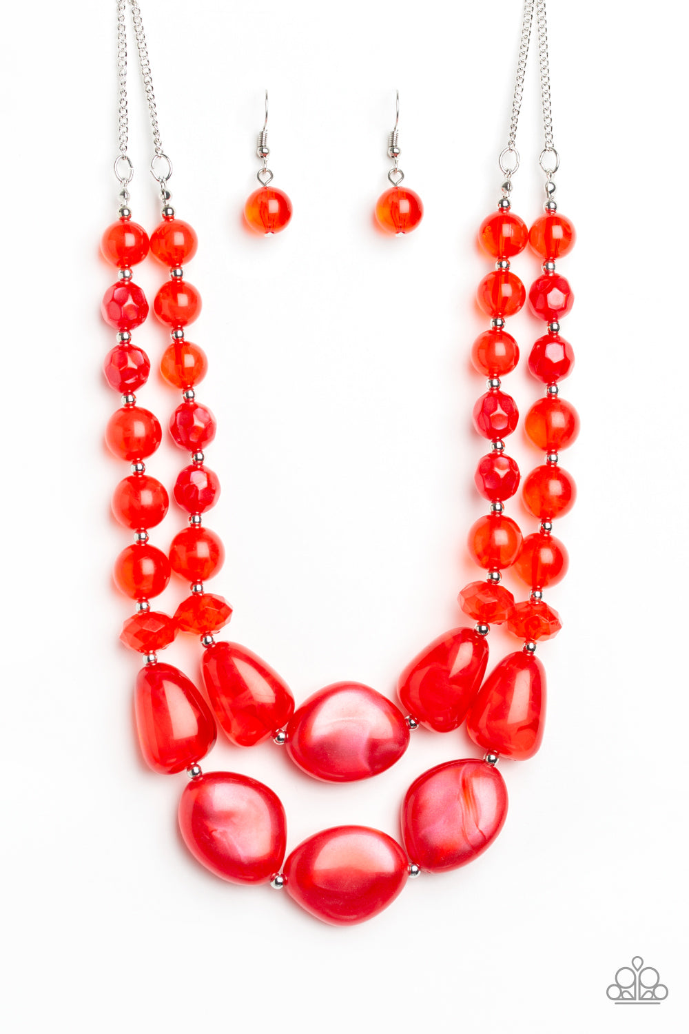 Paparazzi Beach Glam - Red Necklace 