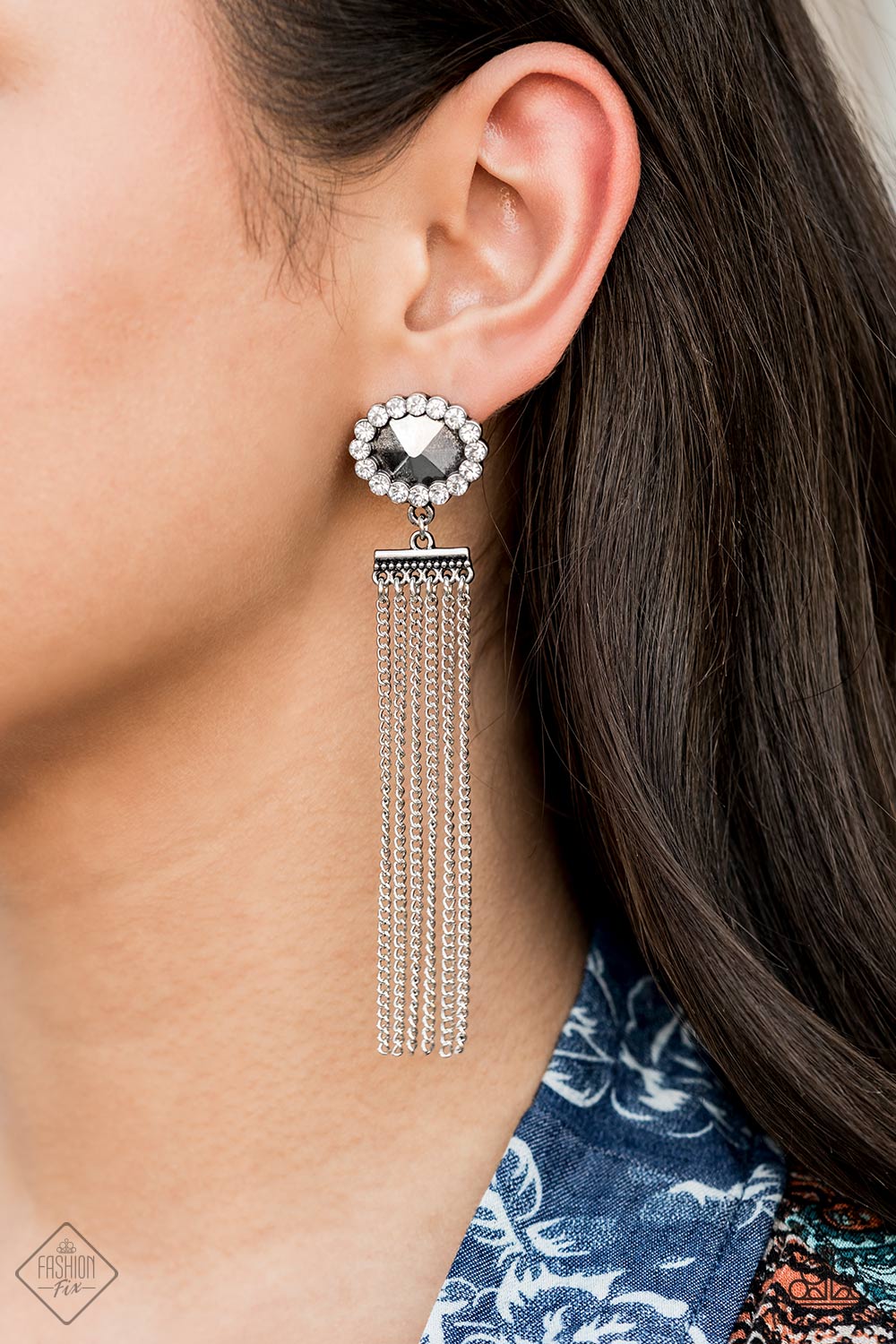 Tassel Throwback - White Post Earrings