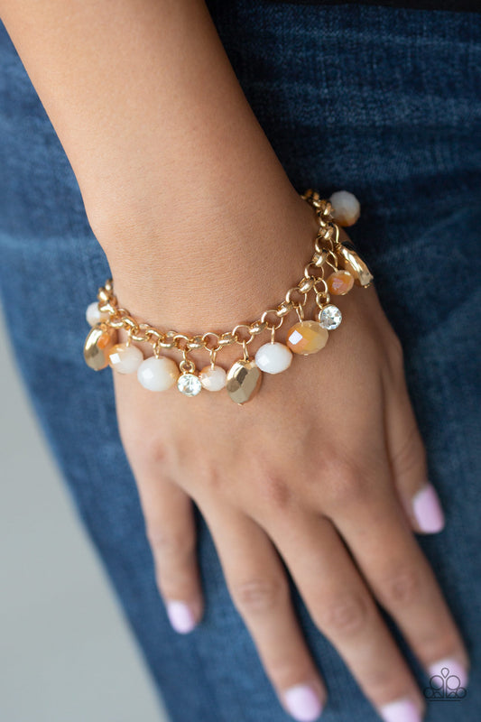 Paparazzi Dazing Dazzle - Gold Bracelet 