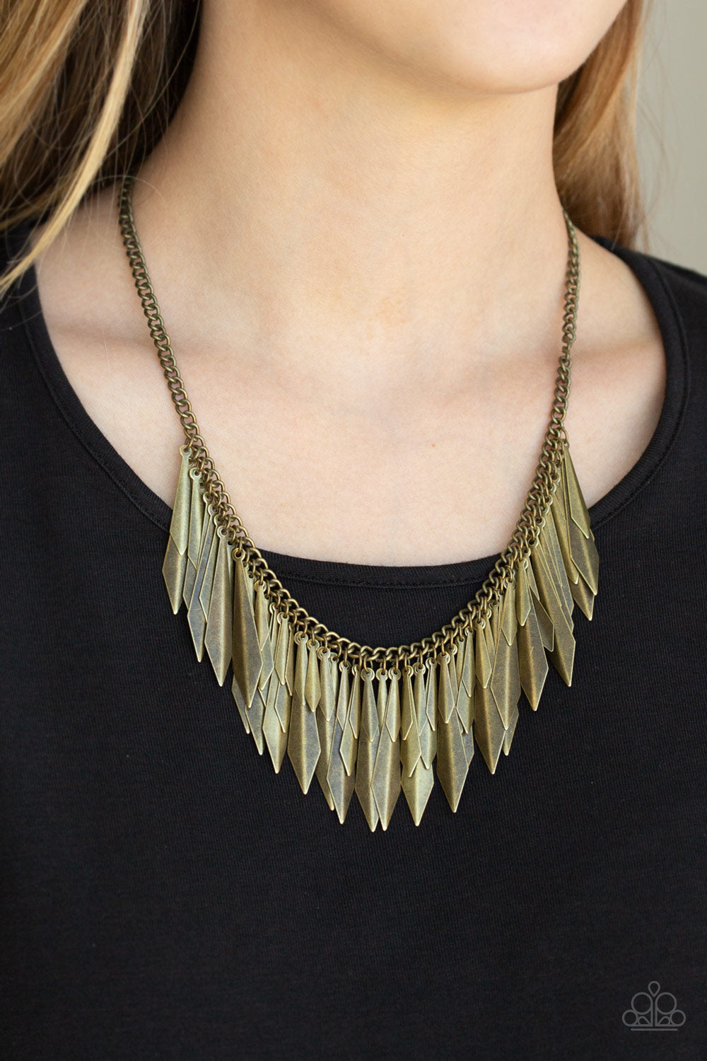 Paparazzi The Thrill-Seeker - Brass Necklace 