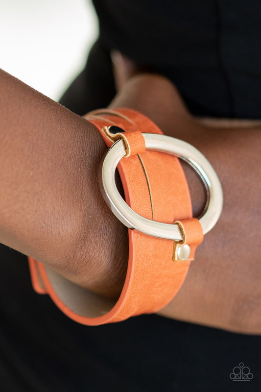 Paparazzi Cowgirl Cavalier - Orange Urban Bracelet 