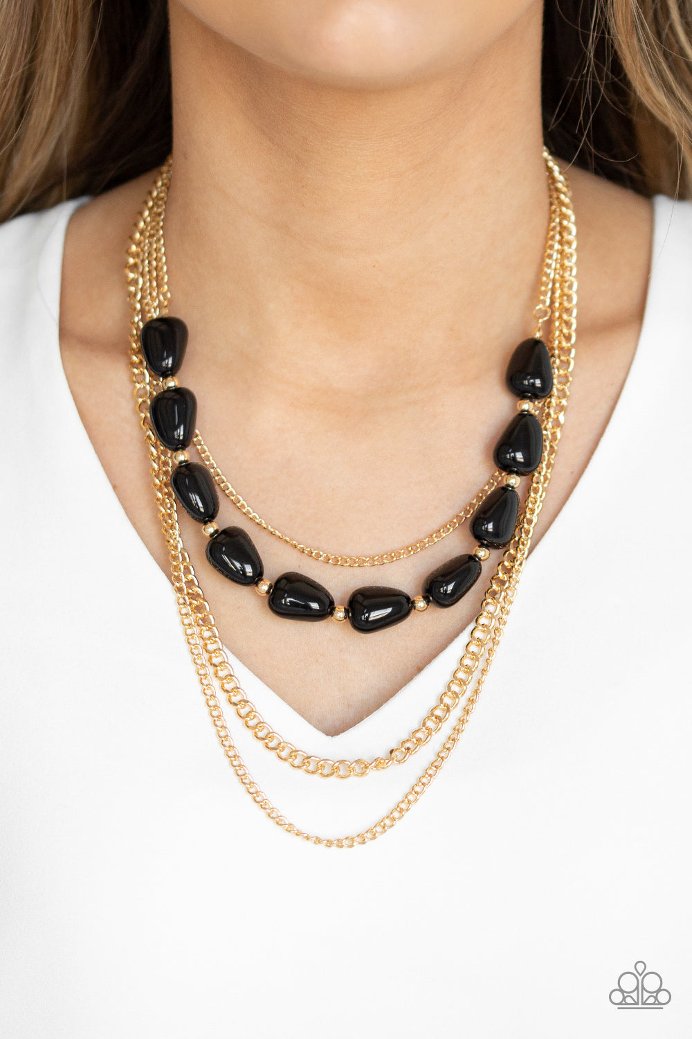 Paparazzi Trend Status - Black Necklace 