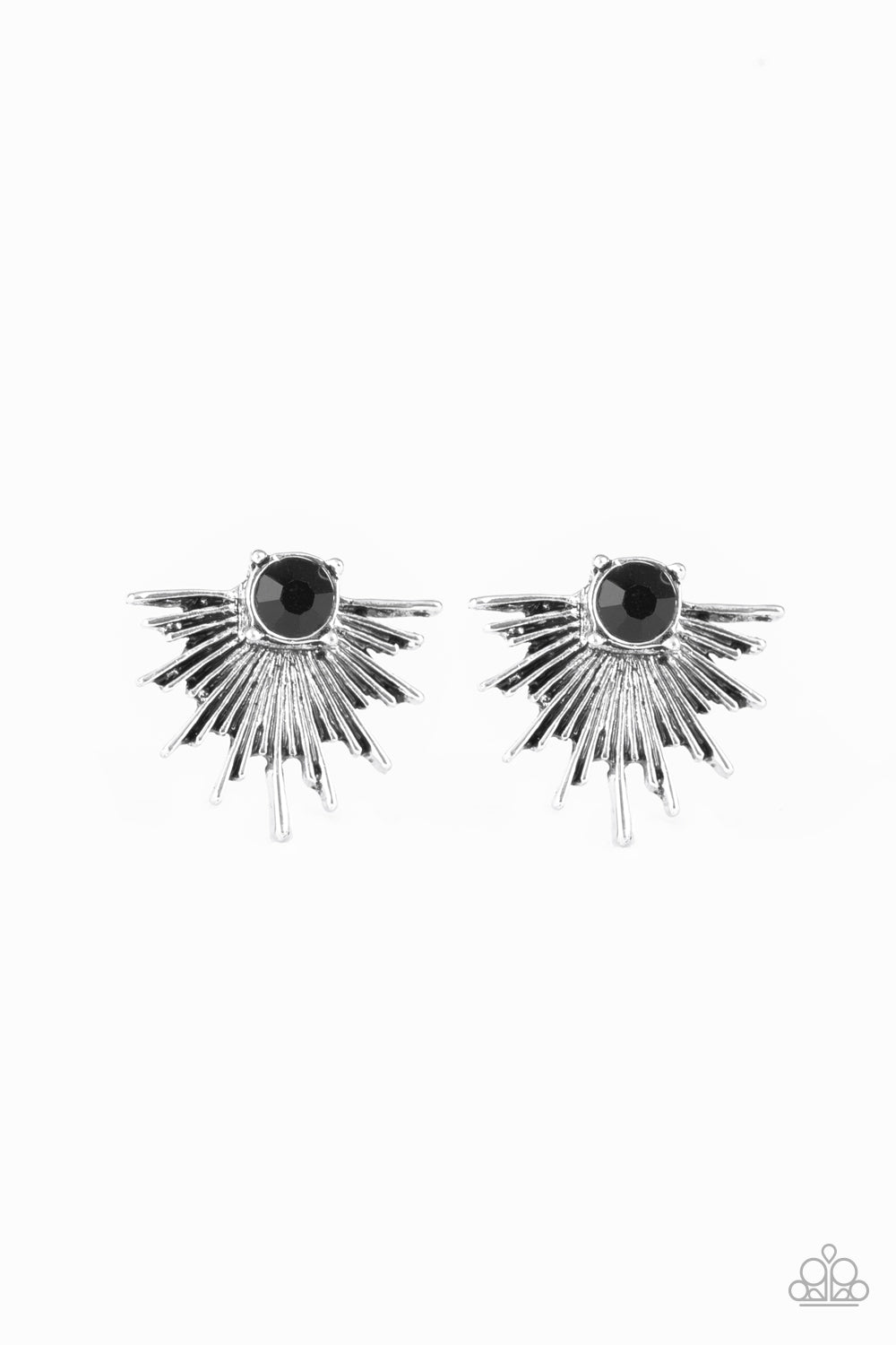 Starry Light - Black Post Earrings 