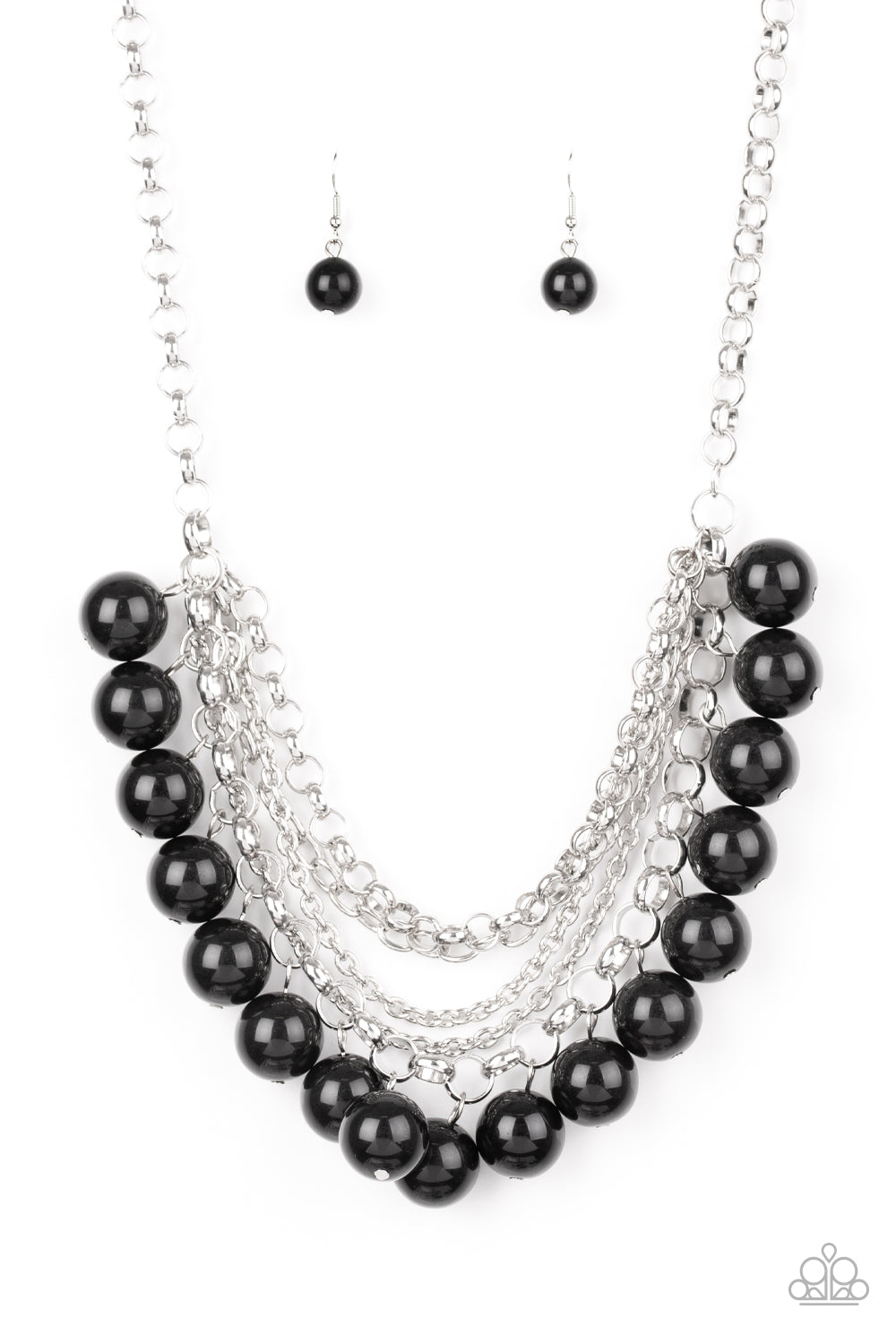 Paparazzi One-Way WALL STREET - Black Necklace 