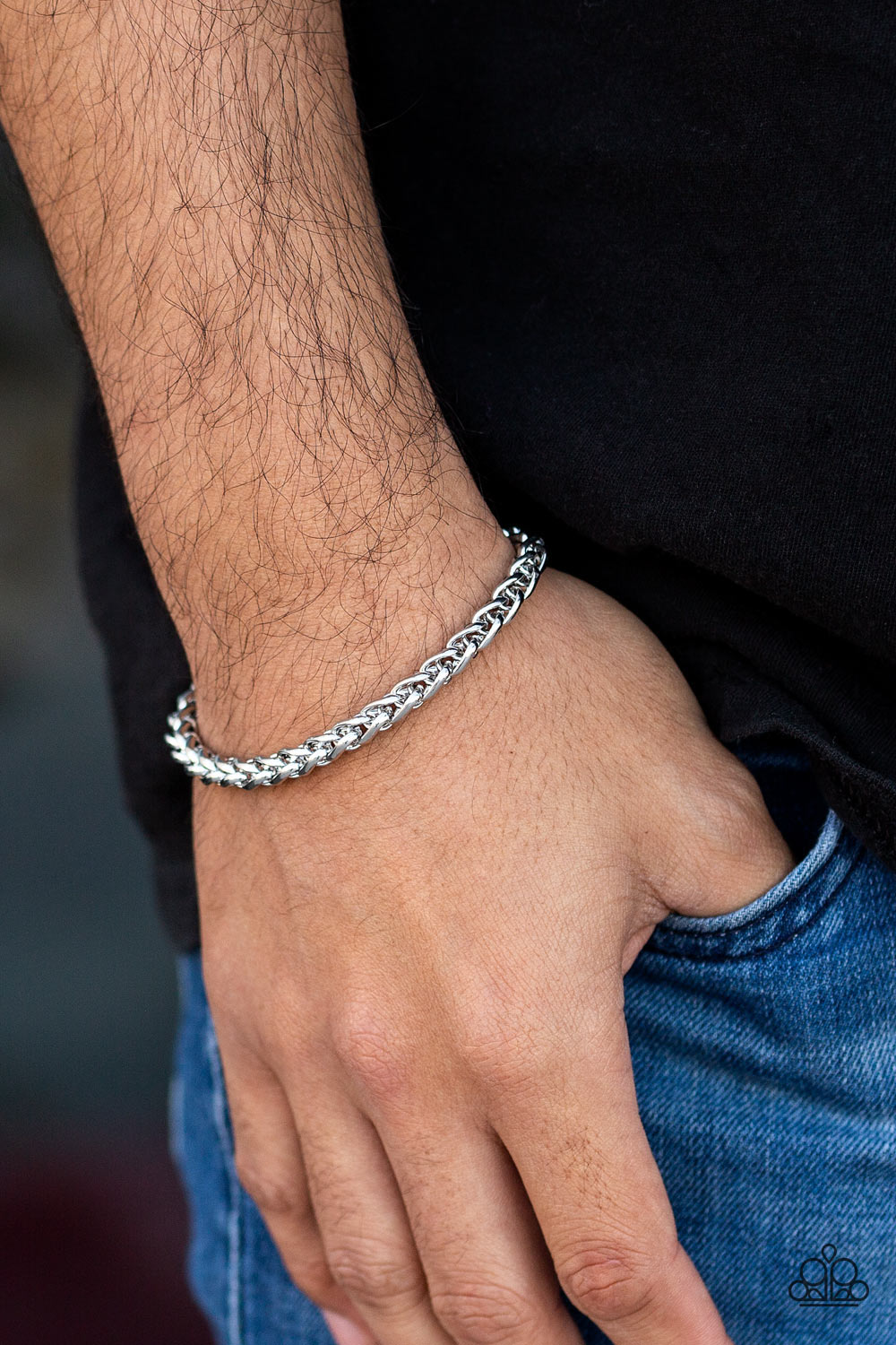 Knocked It Out Of The Park - Silver Urban Bracelet - Kingdom Bling Showroom