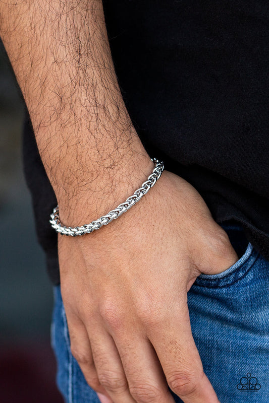 Knocked It Out Of The Park - Silver Urban Bracelet