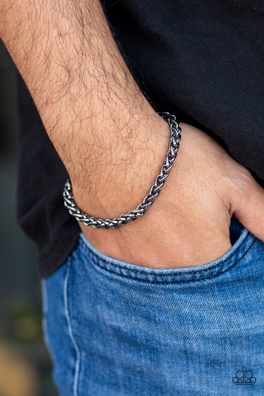 Knocked It Out Of The Park - Black Urban Bracelet