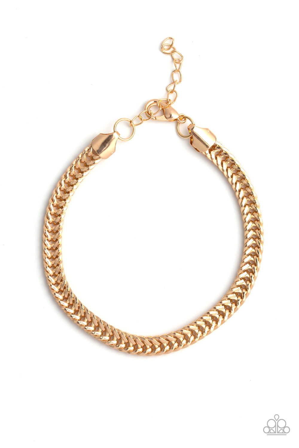 Paparazzi One-Two Knockout - Gold Urban Bracelet 