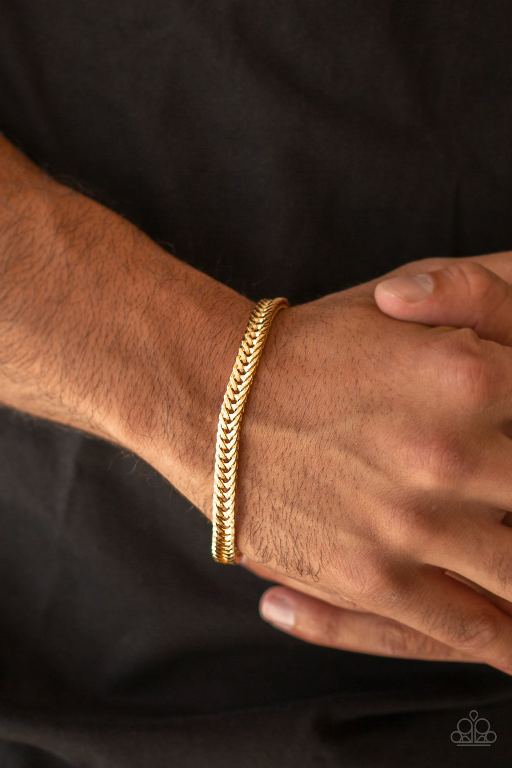 Paparazzi One-Two Knockout - Gold Urban Bracelet 