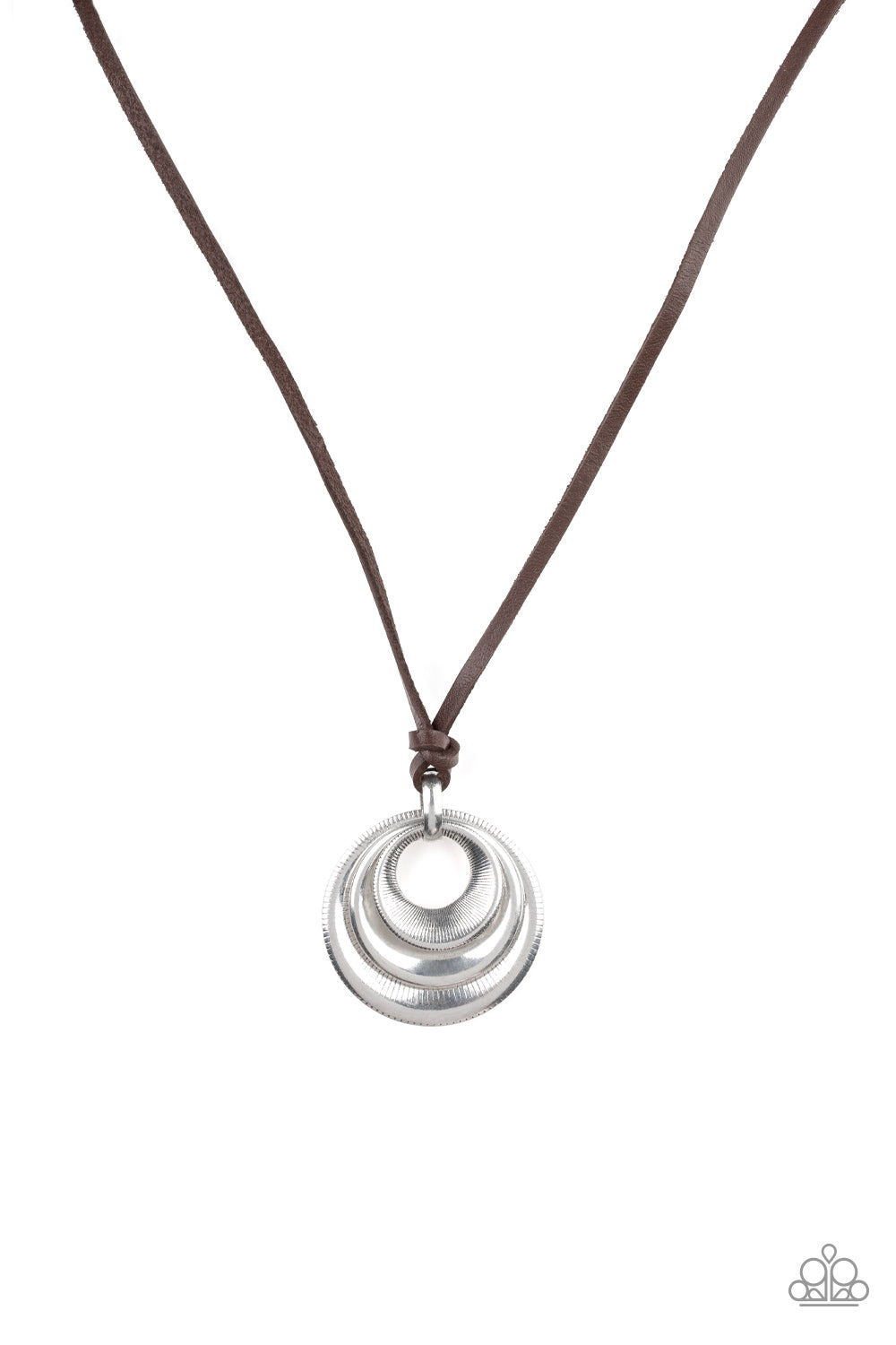 Paparazzi Desert Spiral - Silver Urban Necklace 