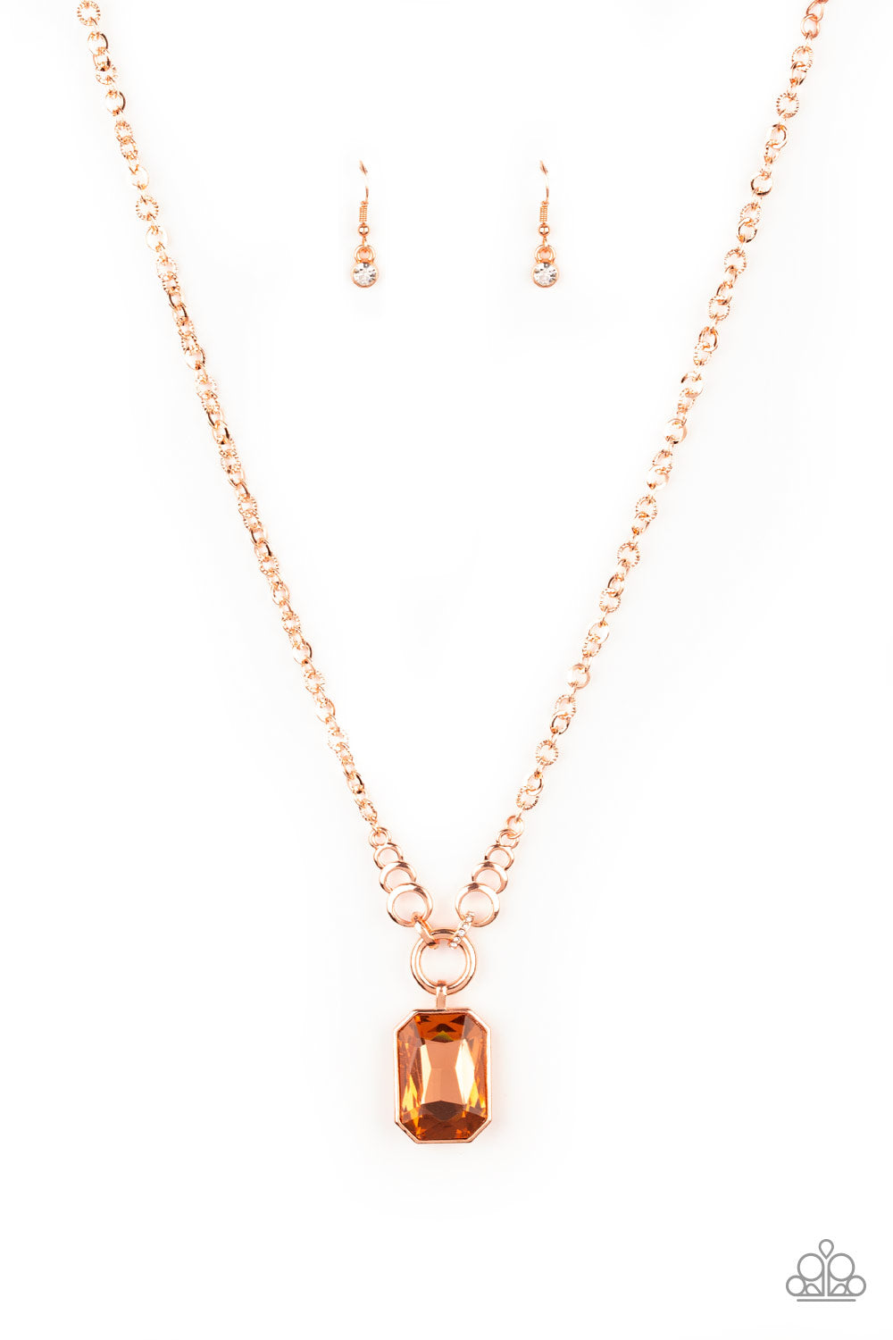 Paparazzi Queen Bling - Copper Necklace 