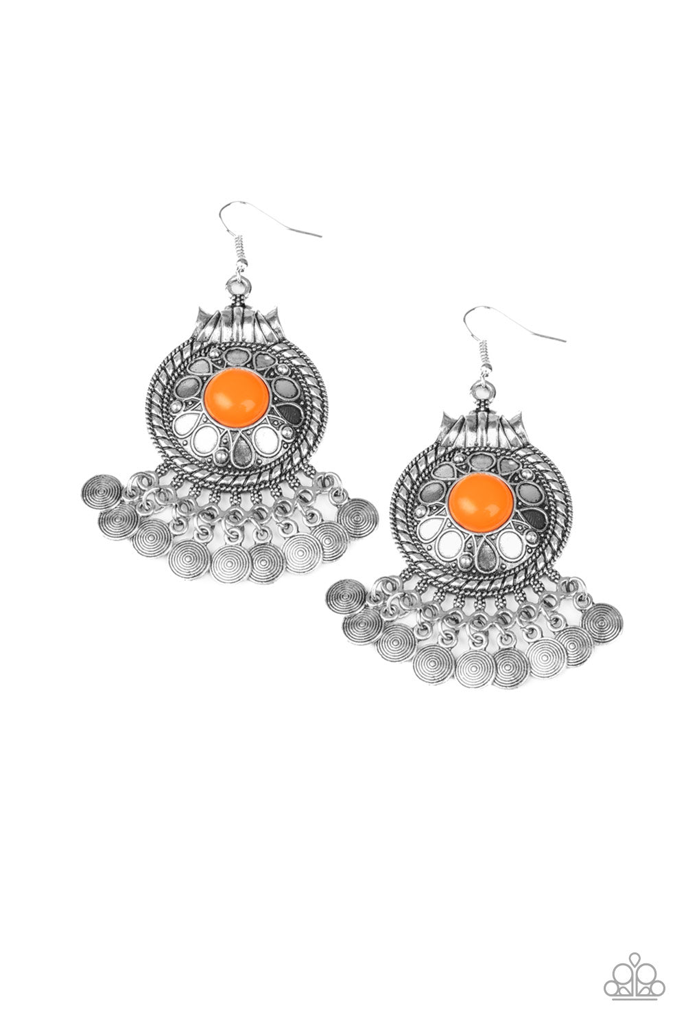 Paparazzi Rural Rhythm - Orange Earrings 