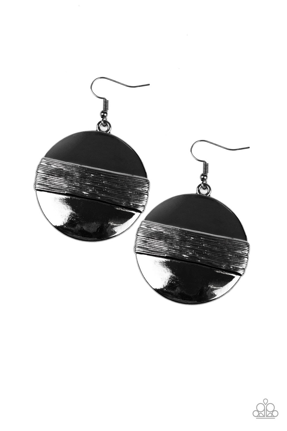 Ultra Uptown - Black Earrings 