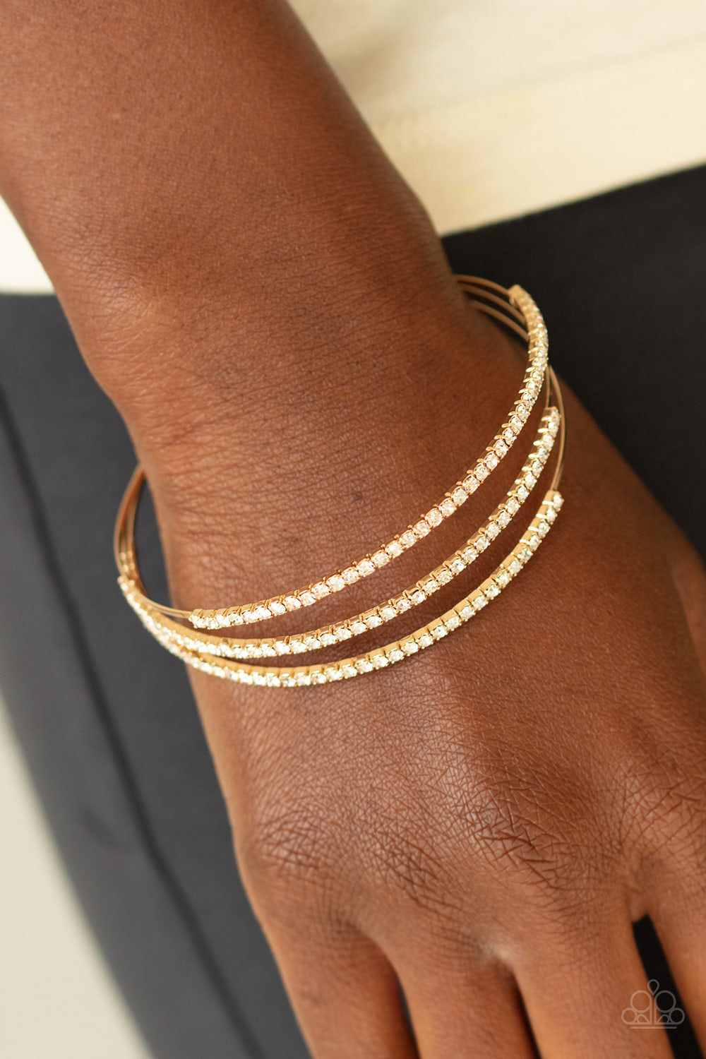 Iridescently Infatuated - Gold Bracelet 