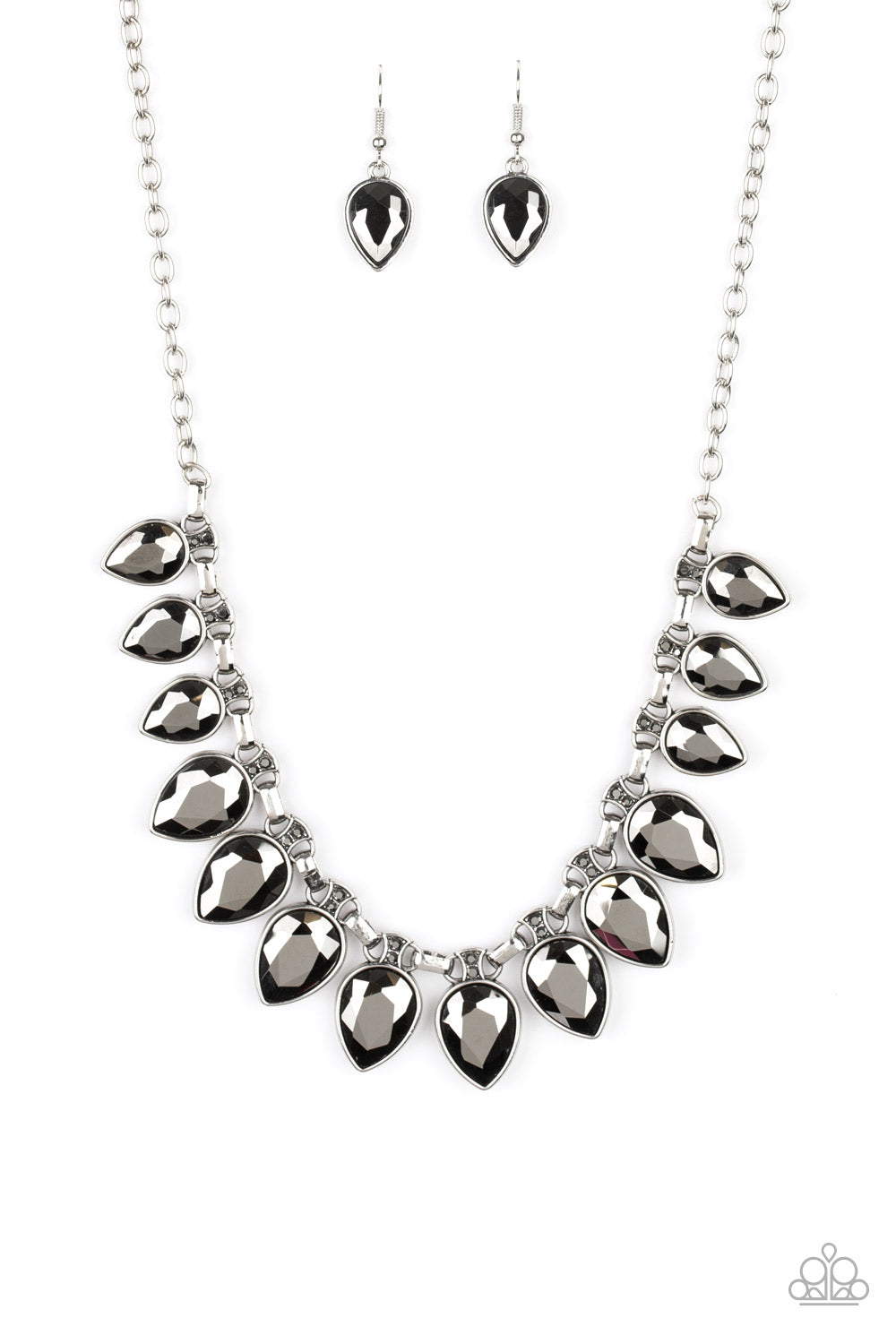 Paparazzi FEARLESS is More - Silver Necklace