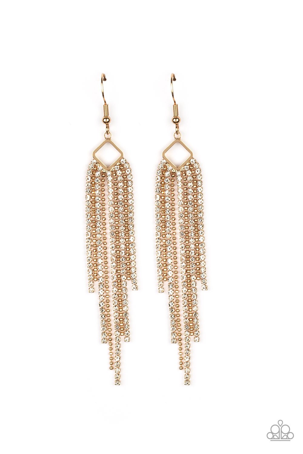 Paparazzi Singing in the REIGN - Gold Earrings