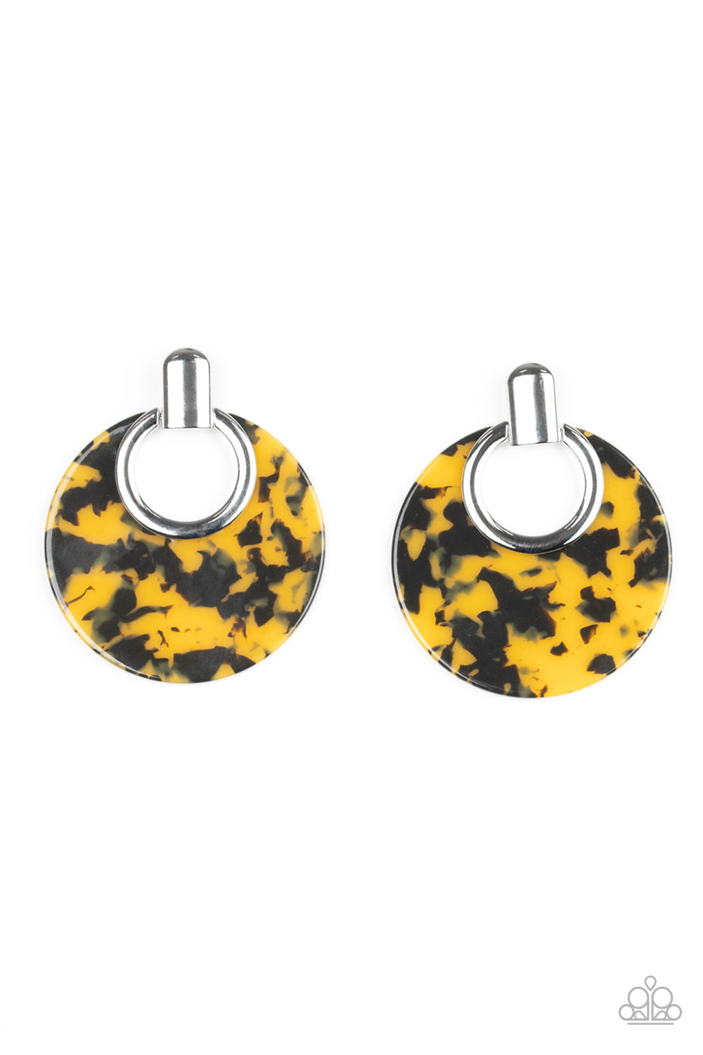 Metro Zoo - Yellow Post Earrings 