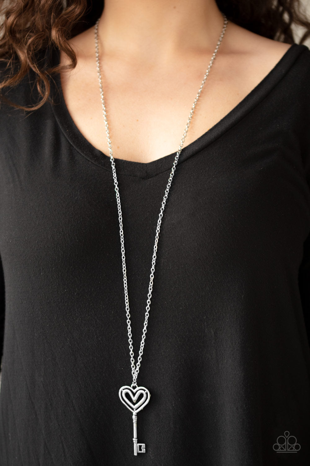 Unlock My Heart - Silver Necklace