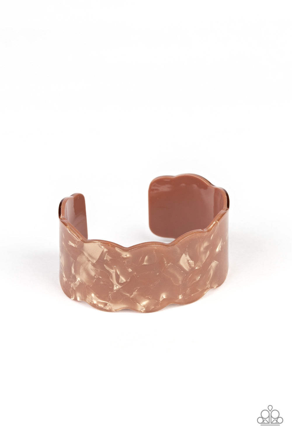 Retro Ruffle - Brown Bracelet