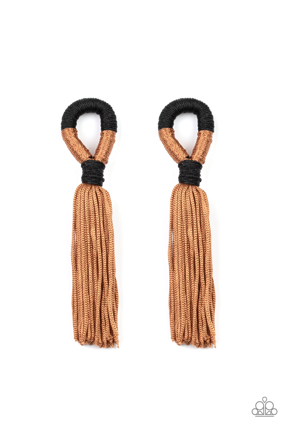 Paparazzi Moroccan Mambo - Brown Earrings 